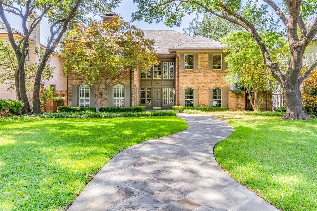 Nestled on one of Highland Park's most prestigious streets, Gillon, this beautiful traditional home exudes timeless elegance. With its classic brick exterior and charming architectural details, this residence offers a perfect blend of sophistication and comfort. Stepping inside, you are greeted by the warmth of multiple fireplaces, including those in the study, formal living room, and family room, creating inviting spaces for gatherings and relaxation. Featuring four bedrooms, this home provides ample space for both family living and entertaining. The kitchen seamlessly connects to the expansive family room, offering a modern layout that is ideal for everyday living and hosting guests. Outside, the enchanting allure continues with a spacious yard adorned with a refreshing pool, lap pool, and soothing hot tub, providing an oasis for outdoor enjoyment and leisure. Experience the epitome of luxury living in this meticulously crafted residence.