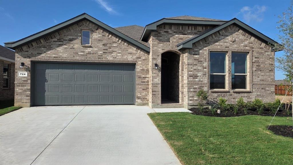 GORGEOUS NEW HOME BUILT by D.R. HORTON in the NEW PHASE of their MASTER PLANNED COMMUNITY TRAILS of ELIZABETH CREEK in NORTHWEST ISD!!! The single-story Las Cruces Floorplan, Elevation C, complete and Move-in Ready! This home offers 5 bedrooms, 3 bathrooms, and a 2-car garage, thoughtfully designed to provide flexible living space and everyday comfort. The open-concept layout brings together the family room, dining area, and contemporary kitchen, creating a bright and welcoming setting ideal for entertaining and daily living. The well-appointed kitchen features quartz countertops, 36” painted cabinets, stainless steel, a gas range, stainless steel sink, center island, and a walk-in pantry for added functionality. The private primary suite includes an en-suite bath with dual quartz vanities, a 5-foot oversized shower, and a walk-in closet conveniently located off the bathroom. Four secondary bedrooms and two full bathrooms with quartz vanity tops provide comfortable accommodations for family, guests, or multi-generational living Luxury vinyl plank flooring enhances the main living areas and wet zones for durability and easy maintenance. Built with energy-efficient construction and equipped with America’s Smart Home Technology. Exterior highlights include a landscape package, full sprinkler system with rain sensor, privacy fencing, and more. Longhorn Estates is more than a neighborhood — it's a community designed with your future in mind. Close proximity to I-35W, HWY 114, Schools, numerous Shops, Restaurants, Texas Motor Speedway and much more! Community Pool, Cabana, Playground, Tot Lot and Lazy River.