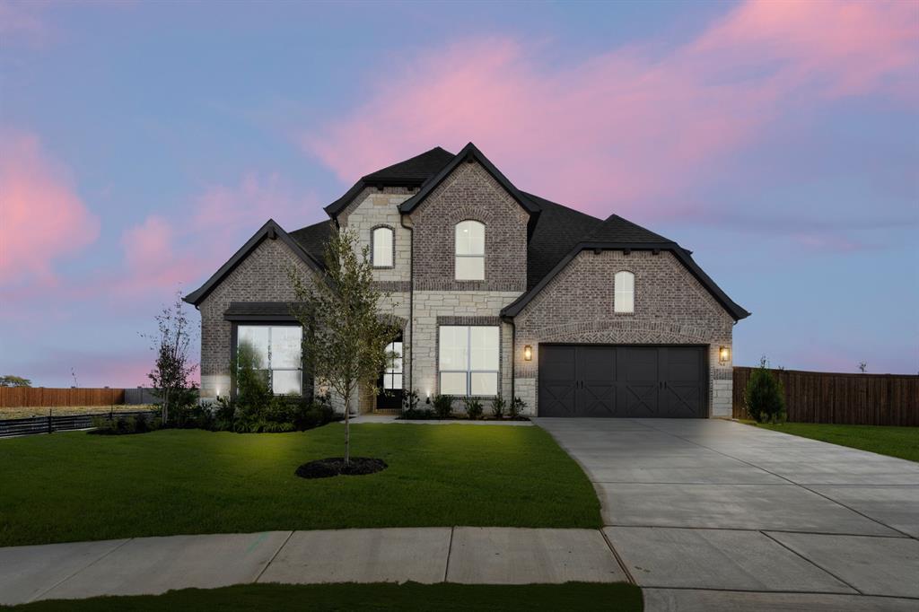 MLS# 21108480 - Built by Risewell Homes - Ready Now! ~ This spacious two-story home in Waxahachie, Texas features a thoughtfully designed layout with four bedrooms, three full baths, two powder baths, a game room, a private study, and a two-car garage, making it ideal for comfortable family living and entertaining. The main level offers an open family room that flows seamlessly into the kitchen and breakfast nook, creating a bright central gathering space. A formal dining area and extended foyer enhance the home’s welcoming feel, while a private study near the front provides a quiet home office. The owner’s suite is conveniently located on the first floor and includes a spacious walk-in closet and a well-appointed bath with dual vanities, a soaking tub, and a separate shower, along with an additional bedroom and a full bath. A powder bath on the main level adds convenience for guests. Upstairs, a large game room serves as a versatile second living area and is accompanied by two additional bedrooms, a full bath, and an additional powder bath, offering smart separation and flexibility for family or guests.