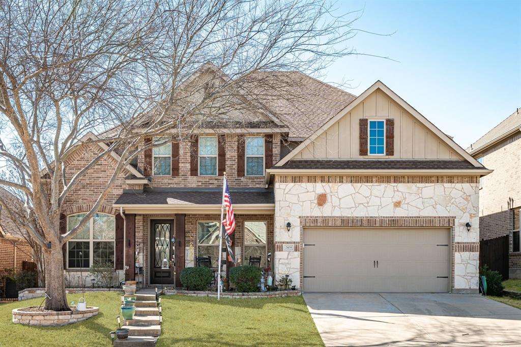 Lovely traditional home in McKinney offers an unbeatable location near University Drive and Hwy 75, providing easy access to major thoroughfares while being just minutes from dining, shopping, and everyday conveniences. Inside, warm wood floors and soaring high ceilings create an inviting and spacious feel throughout the home. Abundant windows fill the living spaces with natural light, enhancing the bright and airy atmosphere. The thoughtful layout offers both comfort and functionality, perfect for everyday living, entertaining, and room to grow. Enjoy the ideal blend of classic style, natural light, and a prime location in the heart of McKinney.
