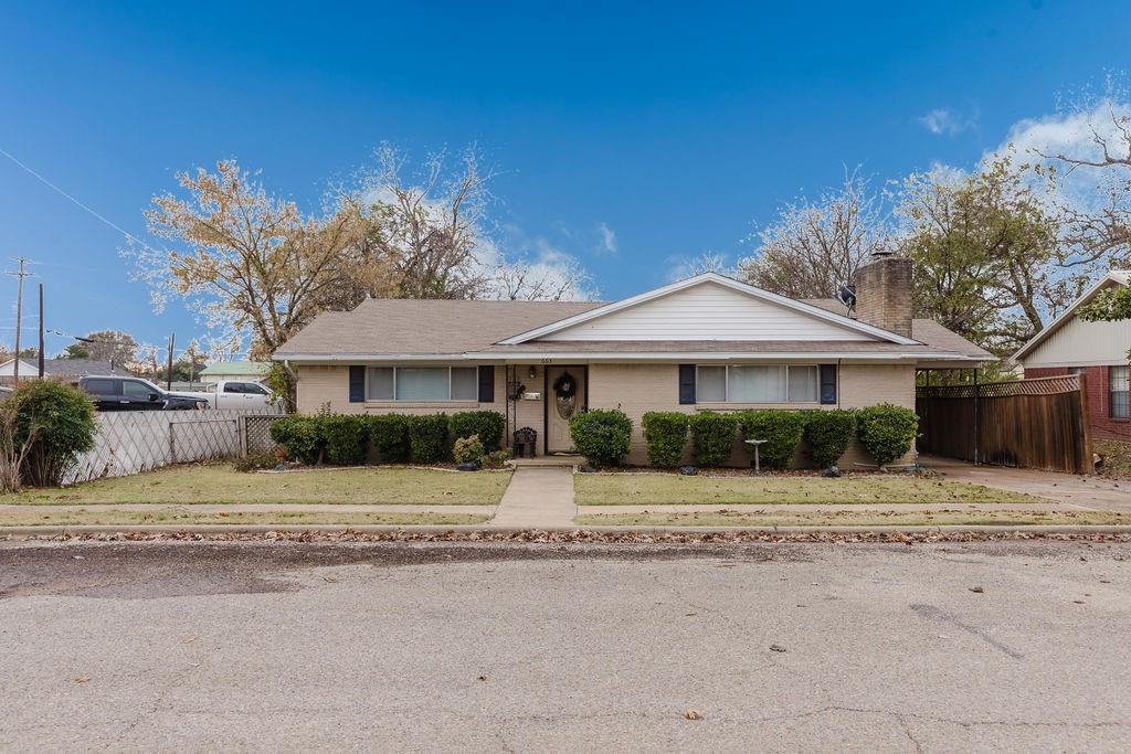 Charming 2-bedroom house in a great location just north of the Honey Grove Square. Walking distance to the library, shopping, and dining. Great little starter home, perfect for a small family or individual. You will love the cozy vibes this house has to offer. Original floor plan was a duplex so has a second small kitchen. Also has a nice roomy fenced in backyard with a great little shed for storage. Call for an appointment!