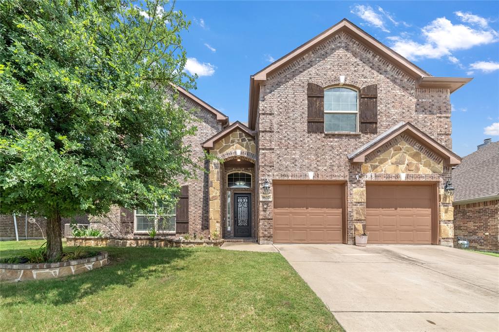 *6 BEDROOMS!! *OFFICE *MEDIA ROOM *GAME ROOM!!*NORTHWEST ISD!!*
Welcome to this well-maintained First Texas Home featuring 6-bedroom, 3.5-baths, in the desirable Presidio West community and highly regarded Northwest ISD. Featuring soaring ceilings, a beautiful rounded staircase, multiple living spaces and a functional layout. Upon entry, you’re welcomed by high ceilings, wood flooring, arched walkways, and a stunning staircase that draws your attention into the heart of the home. The formal dining room features tray ceilings, crown molding, and abundant natural light, creating an ideal space for gatherings and special occasions. The living room showcases vaulted ceilings, a floor-to-ceiling stone fireplace, and large windows overlooking the backyard while opening seamlessly to the kitchen and breakfast area. The kitchen offers granite countertops, a gas cooktop, center island, walk-in pantry, butler’s pantry, abundant cabinetry, and ample prep space for cooking and entertaining. The primary suite includes bay windows with space for a sitting area, tray ceilings, and an ensuite bath with dual vanities, a jetted tub, separate walk-in shower, and walk-in closet. Large office or 6th bedroom option located downstairs.
Upstairs features 4 additional bedrooms and 2 full bathrooms, a spacious loft that can serve as a game room, second living area, or flex space, plus a dedicated media room perfect for movie nights or entertaining. Step outside to the covered back patio with extended concrete, perfect for entertaining, an extra grill, or a spa! The backyard has plenty room for pets, play, and outdoor gatherings. Additional updates include a roof replaced in Summer 2021, both HVAC units replaced in 2023 and 2024, and an upgraded sprinkler control panel. Conveniently located near shopping, dining, parks, and major roadways with access to community amenities and Northwest ISD schools. - This home has it all!!