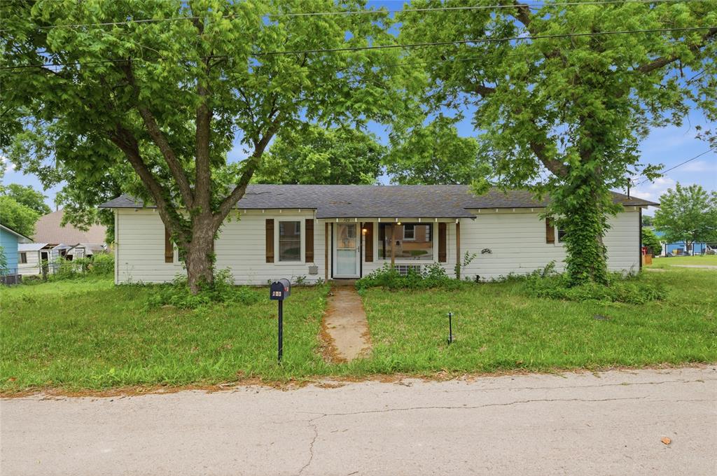3 bedroom, 1 bath home on a corner lot in budding Van Alstyne. The city of Van Alstyne is booming with growth and new development. The downtown area is currently being revitalized, infrastructure is being improved and new business are moving to town. Get in early and watch your equity grow with the city! This quaint property is located just minutes from historic downtown Van Alstyne. The home has tons of potential and is looking for creative homeowners wanting to customize and make it their won. Enter into a spacious living with energy saving ceiling fan and large picture window. Eat in kitchen with built in cabinets, laminate counter tops, breakfast bar and gas range. Attached eating area that looks out to the backyard. Laminate woods floors throughout the living room and bedrooms. Three spacious bedrooms with built in closets. All windows updated to energy efficient vinyl windows. 2 car carport with storage closet and direct access to the kitchen. Fully fenced backyard with concrete patio and included storage shed. Great location just a mile off Highway 75 for quick and easy access to shopping, restaurants and entertainment!