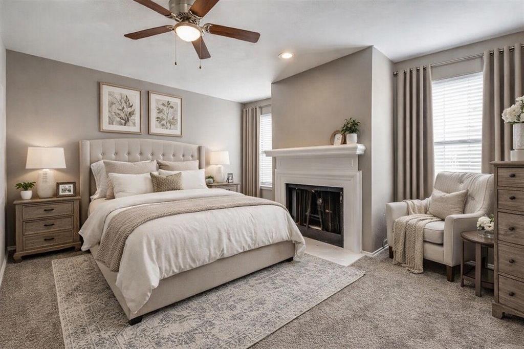 Step into a beautifully updated two-story condo that balances modern style with a prime central Dallas location. This move-in-ready home features engineered hardwood floors and a contemporary kitchen outfitted with new granite countertops, sleek cabinetry, and stainless steel appliances. The spacious master suite serves as a true retreat, complete with a cozy wood-burning fireplace and the convenience of an in-unit washer and dryer. Both bathrooms have been tastefully remodeled with granite counters, including a walk-in shower in the full bath. Community amenities offer a lifestyle of ease with a sparkling pool, tennis courts, and a fitness center. Situated directly across from Top Golf with immediate access to Hwy 75, this unit puts shopping, dining, and transit at your doorstep. This property qualifies for a lender paid 2-1 buy down for qualified buyers, ask agent for info!