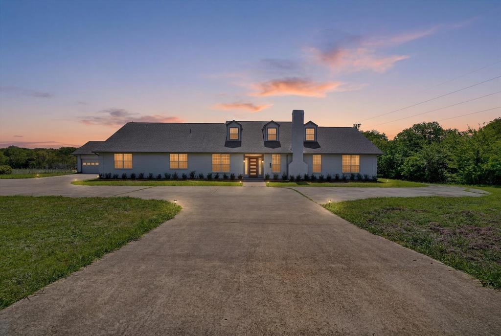 Welcome to 4500 Lawson Rd! This remarkable home, situated on just under 10 acres, offers an exceptional living experience. The property features five bedrooms, each with its own en-suite bathroom, two living areas, a three-car garage with ample driveway space, and a large kitchen with an island overlooking the living room, breakfast nook, and dining area. A spacious laundry room with a sink and abundant cabinet storage is also included. The fifth bedroom, located upstairs, includes an en-suite bathroom and can be utilized as an office, game room, or media room, providing versatile living options. Recent updates include a freshly painted exterior and interior, a beautiful new front door, a freestanding soaking tub in the primary suite, granite countertops, frameless shower door, a new range hood, cooktop, wall oven-microwave, carpeting, window screens, and much more! Located just off of I-20 and a short distance to 635.
