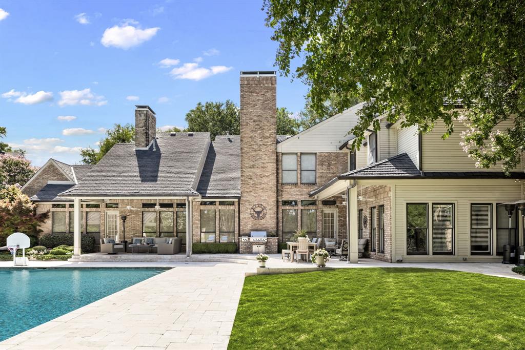 One of a kind remodel opportunity in one of Dallas' most extraordinary locations. This lot measures approximately three-quarters of an acre and backs to almost 60 acres of dedicated park land, offering gorgeous views of nature with tremendous privacy. The property itself features over 6500 square feet with large rooms, tall ceilings and numerous windows that anchor on beautiful views and bathe the home in natural light. The floor plan enjoys both formal and casual spaces that flow seamlessly from room to room, indoors to out. The primary suite is situated on the first floor with a gas fireplace, built ins, large bathroom and two spacious walk in closets and a private garden patio. A second guest bedroom with en-suite bath and large home office with a gas fireplace and built-ins round out the first floor. Three additional guest suites, each with private bathrooms and walk in closets, are located upstairs along with a secondary living room and game room. Please note that the property is being offered as a remodel opportunity giving buyers a chance to customize their finish out and fully remodel the home. The home is not move-in ready in it's current state and there are no interior photos available. Inquire with the listing agent directly for more information.