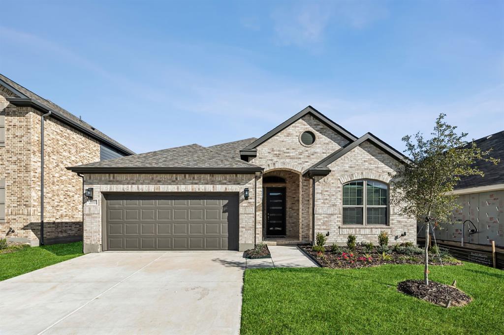 MLS# 21186544 - Built by Chesmar Homes - Ready Now! ~ Step into the Bridgeport floor plan and instantly feel at home in this beautifully designed one-story new construction that blends modern comfort with effortless style. A long, welcoming foyer draws you in, guiding you past spacious secondary bedrooms and into the heart of the home where the family room comes first—anchored by a cozy electric fireplace that sets the perfect scene for relaxing evenings or lively gatherings. From there, the space flows seamlessly into an open-concept kitchen featuring a walk-in pantry, ideal for cooking, entertaining, and everyday living, before leading naturally into the dining area filled with light and connection. Tucked toward the back of the home, a private study offers the perfect spot for working from home, reading, or creating your own quiet retreat. Step outside to the covered outdoor living space where mornings begin with coffee and evenings wind down under the open sky. With thoughtful design, a functional single-story layout, and sought-after features like open-concept living, indoor-outdoor flow, and flexible spaces, this Bridgeport home delivers the perfect combination of comfort, convenience, and modern new build living. Photos are representatives.