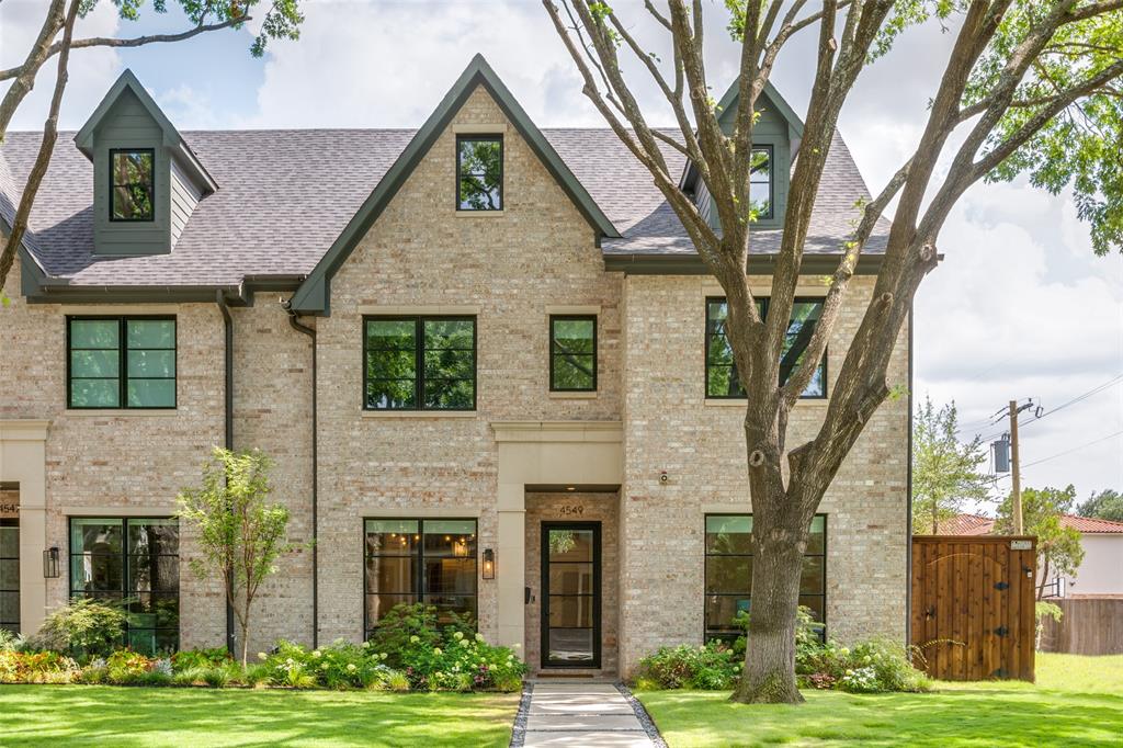 Located in Highland Park’s coveted French Streets, this 2024-built single-family attached home blends transitional design with a refined contemporary edge across three levels. Bright, open living spaces boast floor-to-ceiling windows, white oak hardwoods, Thermador appliance suite, marble surfaces, and an elevator-ready shaft. The spacious primary suite is complemented by two additional en-suite bedrooms, while the third floor offers a fourth bedroom and game room for added flexibility. A standout feature is the full-size private backyard with covered patio, grass lawn, and automatic gated access to the attached garage. Zoned to Bradfield Elementary, this property truly feels like a single-family home! Currently occupied by a tenant until June 15, 2026.