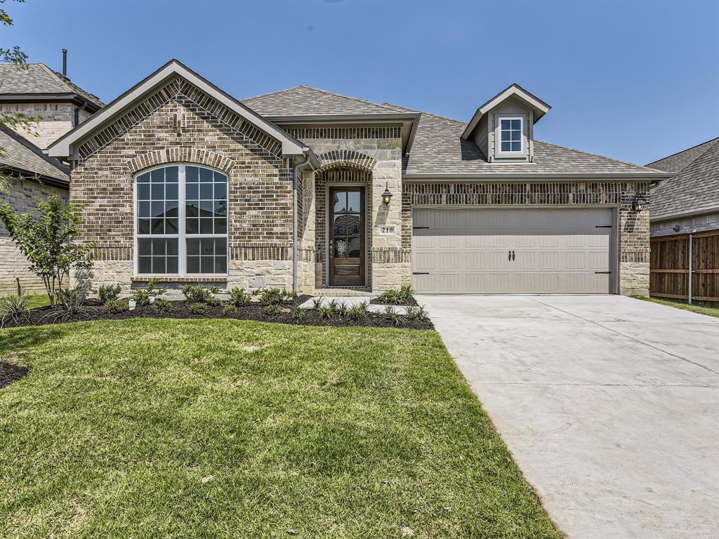 ***$30k to spend your way for a limited time***
Beautiful 1 story brick and stone home with 4 bedroom, 3 full baths, 1 dining area, study, 2 car garage and covered outdoor living space.  An open and bright floor plan invites you into this home.  The main bedroom boast dual closets, soaker tub, his and her vanities.  A generous family room opens to an outdoor living area, a perfect place to entertain family and friends.  Upgrade hardwood floors, tile, carpet and more.