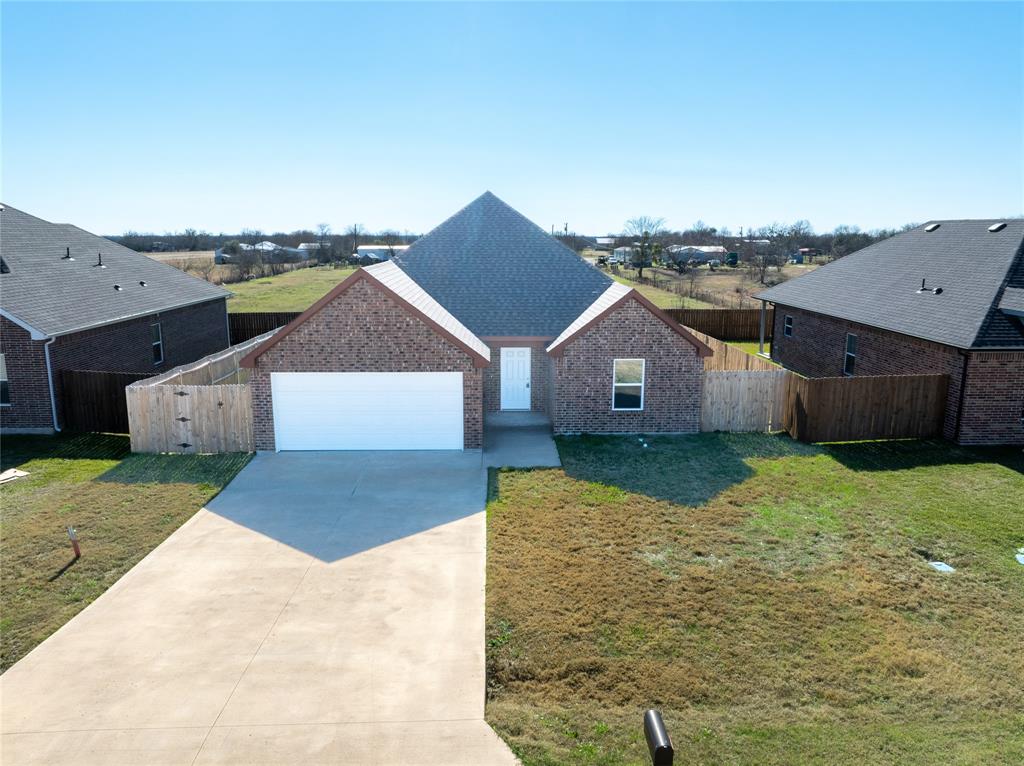 Welcome to Mabank! This brand-new construction offers $5,000 in FLEX CASH and is completely move in ready in a fast-growing community. 

With 3 bedrooms, 2 full baths, and a front-facing 2 car garage, this home delivers smart design and effortless living. Inside you will find durable vinyl flooring, stainless steel appliances, and an open concept that feels both spacious and inviting. The floor plan flows beautifully with no wasted space. 

If you are looking for a new construction without the wait - this is it!