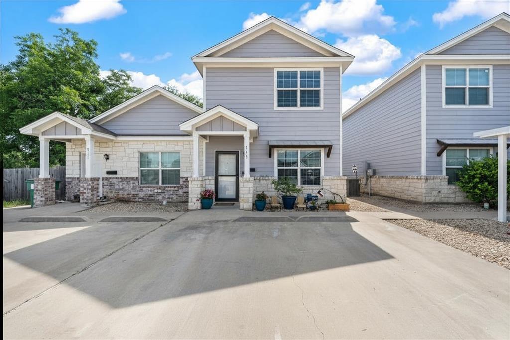 Located in the heart of McGregor, this beautifully built 2017 townhome offers comfort, style, and low-maintenance living with HOA convenience included. Step inside to an inviting open-concept floorplan featuring durable flooring throughout the main living areas and elegant granite countertops throughout the home. The spacious kitchen is equipped with a dishwasher, over-the-range microwave, and freestanding range, making it perfect for both everyday living and entertaining.

The first-floor primary suite offers added convenience and privacy, while the nearby bathroom features a walk-in shower and generous cabinet storage. The laundry room is ideally situated between the kitchen and primary bedroom for added functionality. Upstairs, you’ll find two comfortable carpeted bedrooms and a full bathroom, providing plenty of space for family, guests, or a home office.

Enjoy outdoor living in the fully fenced backyard complete with a covered porch—perfect for relaxing evenings or weekend gatherings. Conveniently located near local shopping, dining, and schools, this charming townhome combines modern finishes with small-town charm.