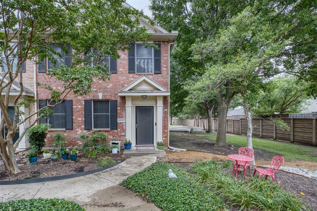 Beautifully upgraded and meticulously maintained end-unit townhome offering style, comfort, and an unbeatable layout! From the engineered wood flooring to the granite countertops, this move-in ready home shines throughout. The light and bright kitchen features cream cabinetry, tumbled marble backsplash, sleek black appliances, and a neutral palette ready for your personal touch.
Upstairs, both spacious bedrooms include private ensuite baths, making this an ideal setup for families, guests, or roommates. A versatile loft area provides an additional living space perfect for a game room, office, or media area. Convenient upstairs laundry and a downstairs half bath add to the thoughtful floorplan.
As an end unit, enjoy added privacy and direct access to a shady greenbelt area right outside your door. Community pool and excellent location near shopping, dining, and entertainment with quick access to Hwy 75 and 121 for an easy commute. Don’t miss this exceptional opportunity!