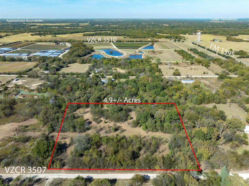 Escape to this almost 5+- acre property located in sought after Edgewood ISD.  Whether you're dreaming of building your forever home, creating a weekend retreat, or simply investing in a piece of land that offers both serenity and potential, this property has it all. The land is beautifully wooded with mature trees, providing a natural buffer and added privacy for your future home or getaway.  For those avid fisherman, this tract of land is ideally positioned just moments from the sparkling waters of Lake Tawokoni.  Located just a short drive to the vibrant First Monday Trade Days in Canton, you’ll enjoy easy access to one of the largest flea markets in the world, as well as proximity to the larger cities of Tyler and Downtown Dallas. Enjoy the best of both worlds: the tranquility of the country and the convenience of nearby shopping, dining, and entertainment.  This land offers a perfect blend of country lifestyle with easy access to urban amenities.