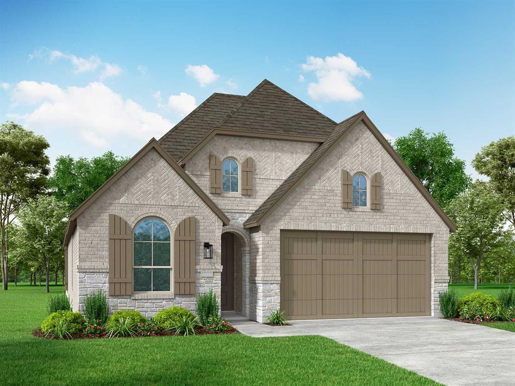 MLS# 20407076 - Built by Highland Homes - Ready Now! ~ 4 bedroom, 3 bath home with study and entertainment room. 8 ft wood and glass entry door and 8 ft interior doors throughout. The primary suite features a bath with separate shower and drop-in bathtub with upgraded tile. Fireplace in family room. The kitchen features a stainless steel appliance package with a drop-in gas cooktop, wall microwave and oven, upgraded backsplash tile, quartz countertops, a stained wood-wrapped island, and white 42 inch upper perimeter cabinets with adjustable shelves and added upper cabinets with glass cabinet doors, and stained lower cabinets. Walk in pantry and pull-out trash drawer. A built-in hutch features glass upper cabinet doors. Luxury vinyl plank flooring throughout the entry areas, family room, kitchen and dining. Upgraded carpet and pad in the study, entertainment room, and bedrooms. Window blinds. Smart home features include video doorbell, keyless entry, smart connectivity.