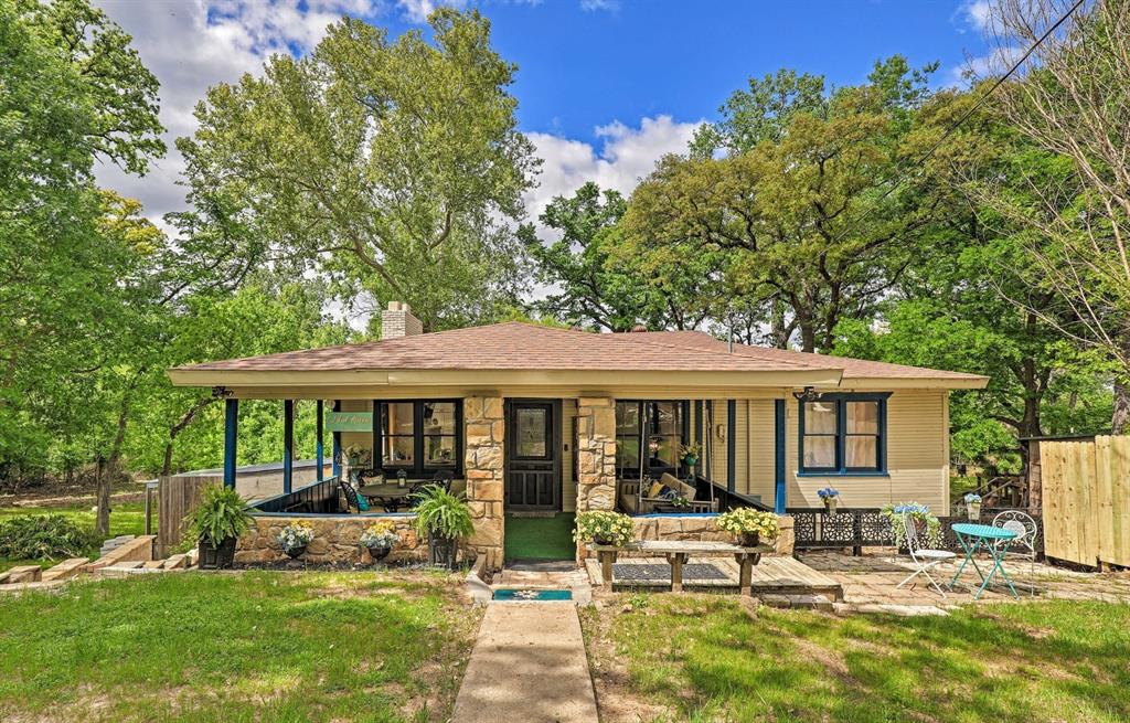 Hidden beneath a canopy of mature trees and tucked away close to Lake Worth, this one-of-a-kind lake retreat offers a rare blend of privacy, character, and modern comfort. Follow the path down to the shoreline, launch your canoe or kayak, and enjoy peaceful mornings surrounded by nature.  Inside, the spacious two-level home with a walk-out basement is filled with timeless original touches thoughtfully combined with updates for today’s lifestyle. Multiple living areas, warm fireplaces, wood accents, and an open layout create the perfect setting for entertaining or relaxing after a day on the water.  With over 2,400 square feet, this unique property offers flexibility, charm, and the feeling of a hidden getaway while still being conveniently located to Fort Worth and surrounding areas. Whether you are looking for a full-time residence, weekend escape, or vacation-style retreat, this river side gem delivers a lifestyle that is hard to find.  Come experience the peaceful lifestyle for yourself and discover why this hidden retreat feels worlds away from the everyday.