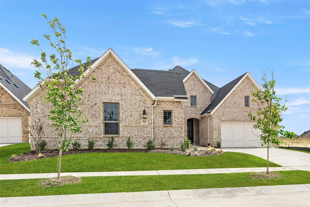 MLS# 20340407 - Built by Coventry Homes - CONST. COMPLETED Aug 19 ~ This magnificent home has it all! Driving up, you will notice the gorgeous elevation adorned with a split 3-car garage and courtyard. As you walk inside, you will be astounded by the spacious rooms and enormous kitchen island opening up to the great room. The gourmet kitchen is loaded with upgrades and features a walk-in pantry. The spacious primary suite has a vaulted ceiling, and hosts a large bathroom complete with all the necessities to relax, including a garden tub, oversized shower with seat and large walk-in closet. Enjoy entertaining friends and family on the oversized covered back patio. Don't miss this gorgeous home!!