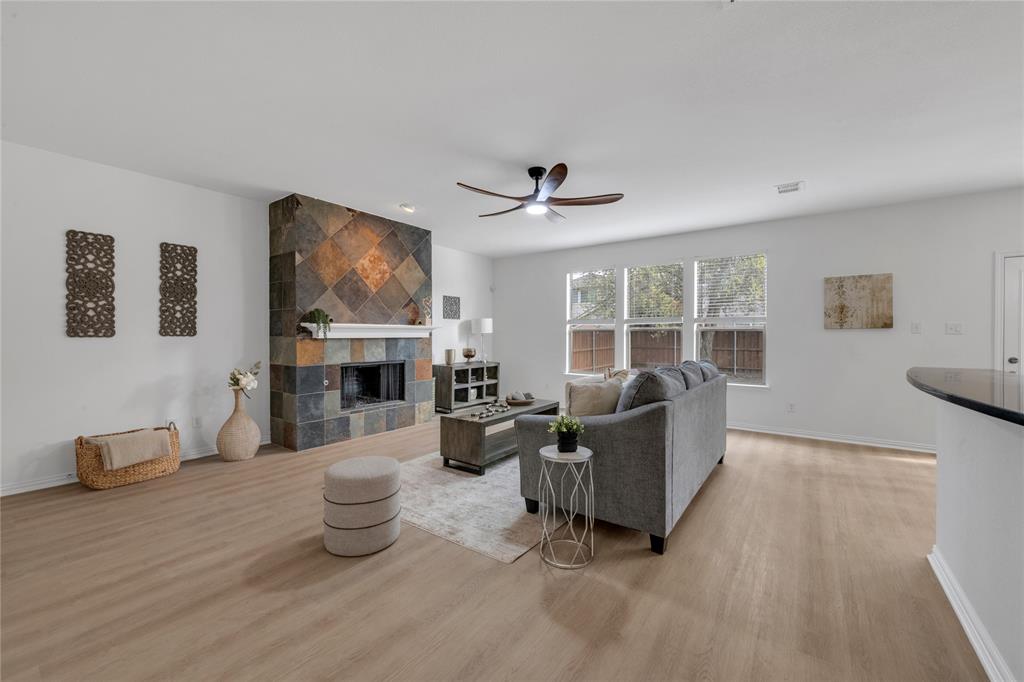 Seller is offering up to $10,000 in seller concessions with an acceptable offer! Use this generous incentive toward closing costs, prepaid expenses, or an interest rate buy-down. This is a great opportunity to reduce your out-of-pocket expenses and make homeownership even more affordable.  Welcome to this beautifully updated two-story home located in the highly sought-after Frisco ISD with exemplary schools. Built in 2005 and offering 3,078 sq ft, this spacious home features 5 bedrooms and 3 full bathrooms, providing a flexible layout ideal for families, guests, or multi-generational living. The main floor includes a private bedroom and a full bathroom with a walk-in shower, perfect for visitors or a home office. Numerous updates including fresh interior paint, new luxury vinyl plank flooring on the main floor, new carpet upstairs, updated bathrooms, and modern light fixtures. The spacious kitchen is designed for both everyday living and entertaining, featuring warm wood-finish cabinetry with abundant storage, granite countertops, stainless steel appliances, new backsplash, and updated lighting. The kitchen island includes a built-in wine fridge. A large pantry provides excellent additional storage. The home also offers a spacious living room with a cozy fireplace, along with ample storage space under the stairs. An extra-large utility room provides plenty of room for laundry, and additional storage. Upstairs you’ll find oversized primary suite, 3 bedrooms, two full bathrooms and a family room. Step outside to enjoy the large backyard with a tall privacy fence, providing a great setting for outdoor entertaining, pets, or play. Located in a welcoming neighborhood with community amenities including a pool, playground, and park, this home offers the perfect balance of space, comfort, and location. With thoughtful updates, a functional layout, and a prime McKinney location in Frisco ISD. Close to shopping, highways and restaurants. A MUST SEE!!