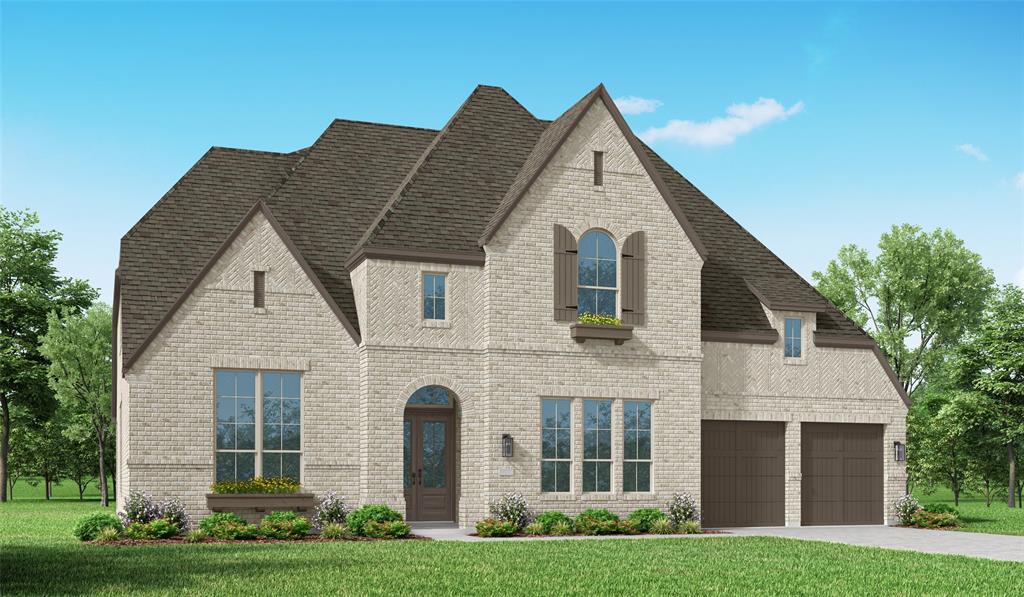 Stunning Highland Homes MODEL floor plan offering exceptional luxury, space, & thoughtful design throughout! This impressive two story home welcomes you through grand double entry doors into a dramatic foyer with soaring ceilings & an elegant sweeping staircase. The chef’s kitchen is designed for entertaining & everyday living, featuring abundant cabinetry, a large rounded center island, & a separate peninsula with prep sink for added functionality. The kitchen flows seamlessly into the family room, where breathtaking vaulted cathedral ceilings with stunning beams create an expansive yet inviting atmosphere. A wall of sliding glass doors opens to the oversized covered patio, blending indoor & outdoor living beautifully. Enjoy hosting in the oversized dining room & spacious breakfast area. A private media room on the main floor is perfect for movie nights or game day entertaining. The luxurious primary suite features vaulted ceilings, a relaxing sitting area, & a spa inspired bath complete with a freestanding soaking tub, oversized shower, dual vanities, & a dedicated seated vanity area. The laundry room conveniently connects directly to the primary suite for added ease. Upstairs offers a spacious game room with bar & study area along with 3 generously sized secondary bedrooms, each with its own ensuite bath. Additional highlights include a 3 car garage,  making this home as functional as it is stunning!