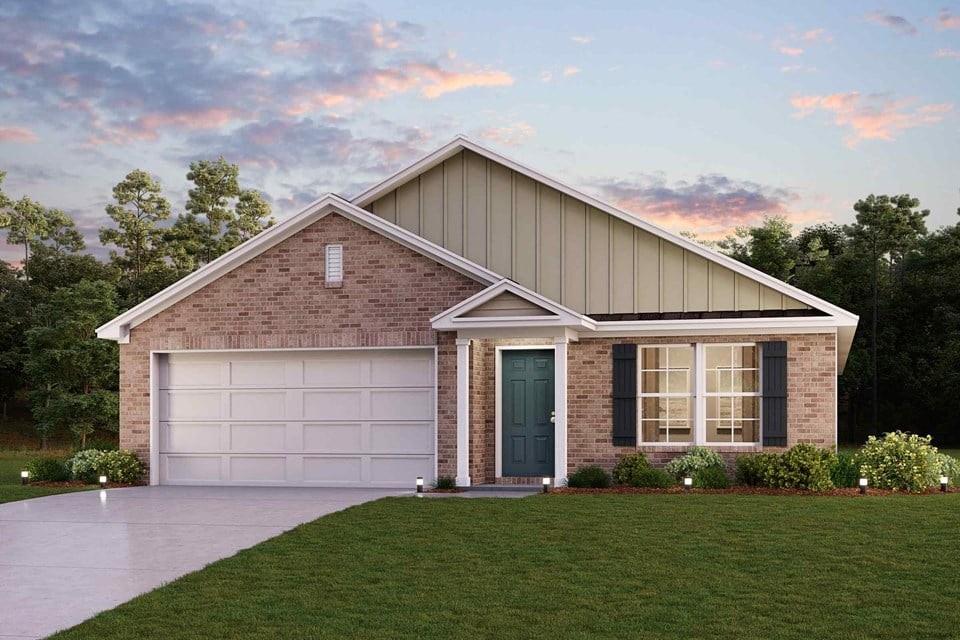 Functional yet stylish, the one-story Covington at Middlefield Village offers a thoughtfully designed layout to accommodate your busy lifestyle. As you enter the home from a front porch, you’ll find a long foyer leading to an open-concept layout—anchored by a spacious great room, a modern kitchen and a charming dining area with direct access to the covered patio. You’ll also appreciate three generous secondary bedrooms—sharing a full hall bathroom—and a convenient laundry room. Tucked away at the back of the home, the secluded primary suite showcases a roomy walk-in closet and a private bathroom with dual sinks and a walk-in shower. Conveniently situated near I-20 and I-45, Middlefield Village is an easy drive from downtown Dallas, along with regional employment and entertainment hubs. You’ll love the community’s prime location near shopping, dining, and an abundance of outdoor recreational opportunities! Est. August completion!