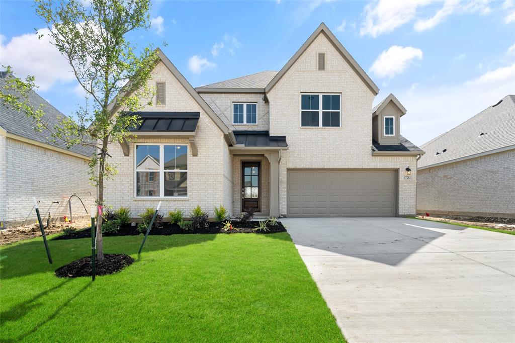 Gorgeous UnionMain Homes with 4 beds, 3 and a half baths, living room, dining room, loft area, office, flex room, covered back patio, and 2 car garage. Step through the foyer finished in rich luxury laminate wood flooring into a breathtaking open-concept great room where living, dining, and kitchen flow seamlessly together. The same stunning laminate wood carries through the living area, kitchen, dining space, hallways, and mud drop zone, creating a cohesive, designer feel. The gourmet kitchen is the heart of the home, showcasing a chimney hood, elevated tile backsplash, quartz countertops, painted shaker cabinets with matte black hardware, and pendant lighting over the island. The living room has recessed disc lighting, sleek linear gas fireplace, ceiling fan and tons of sunlight. A dedicate office and a flex room are also on the first floor. The primary suite features a luxurious bath with dual sinks, a super-sized shower, oval soaking bathtub, designer tile selections, Venetian marble countertops, tile flooring, and large walk in closet. The three spacious bedrooms offer plush carpet for cozy comfort, while all bathrooms are finished with Venetian marble counters, tile flooring, and matte black fixtures. The utility room also has a mud room. Other great features are Kwikset Smart Code front door, WIFI programable thermostat, full sprinkler system, 6' stained fence, 16 SEER AC, PEX plumbing, tankless water heater, 30 year Dimensional Driftwood shingles, Vinyl Low E windows. The HOA features a swimming pool, playground, and hiking & biking trails. Photos are representational only and are not of the real property. Available for move in 30 DAYS FROM CONTRACT.