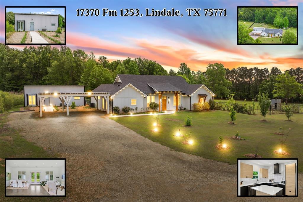 If you’ve been waiting on a property that checks every box for lifestyle, land, and income potential, this is it. Situated on 2± acres in highly sought after Van ISD and surrounded by mature East Texas pines and oaks, this property offers that peaceful, usable land buyers are chasing while still being just about 15 minutes to Lindale and 25 minutes to Tyler for easy access to shopping, dining, and medical. The main home features a bright open concept design filled with natural light, clean lines, and a warm, inviting feel. The kitchen is a true focal point with sleek cabinetry, generous counter space, and a large island that anchors the living and dining areas, ideal for entertaining or everyday living. A second living area provides flexibility for a media room, office, or additional lounge space. Step outside to a covered deck with string lighting overlooking a thriving orchard and producing garden with peach, plum, pluot, pawpaw, mulberry, pecan, apple, jujube, grapes, blackberry, and blueberry rows, along with raised garden beds for vegetables, plus a chicken coop that enhances the full homestead experience. The detached 1 bed 1 bath guest residence is fully self contained with its own kitchen, laundry, HVAC, private fenced yard, and separate access, has generated approximately $1,600 per month, creating a strong opportunity to offset your mortgage, accommodate multi generational living, or expand income streams. Both the main home and guest house have a proven track record as high performing short term rentals with 5 star reviews, Guest Favorite status, and top 1% Airbnb in Lindale, offering immediate income producing potential. Additional features include owned solar panels, a whole home dehumidifier, reverse osmosis systems in both kitchens, appliances included, and select furnishings negotiable. Properties that combine turnkey living, acreage, and multiple income avenues like this are rare in East Texas. Virtual & Video Tour Available.