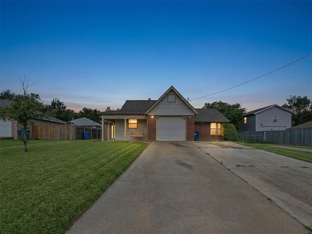 Set on an established street in Cleburne, this home offers a welcoming presence with its brick exterior and a covered front porch. Step inside to discover a living area centered around a striking stone fireplace, perfect for cozy evenings. The adjacent kitchen features ample cabinet space and a functional layout, with a dining area that provides a comfortable spot for meals.

The floor plan reveals a thoughtful division of space, with bedrooms thoughtfully placed for privacy. The primary bedroom offers a peaceful retreat, while additional rooms provide flexibility for family, guests, or a home office. Updated flooring throughout the main living areas and bedrooms lends a fresh, modern feel. Outside, the spacious yard provides room for outdoor enjoyment and potential for customization. This property is ready for its next chapter.

Buyer and buyer's agent to verify all information, including but not limited to measurements, schools, taxes, restrictions, and property condition.