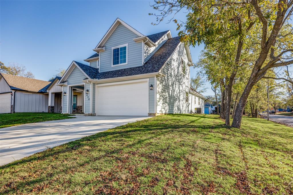Experience modern comfort and small-town charm in this beautifully crafted new construction home in Denison, TX! Featuring 3 bedrooms, 2.5 bathrooms, vaulted ceilings, and an open-concept layout designed for both everyday living and entertaining. This thoughtfully built custom home offers the durability of a slab foundation sits on piers for added stability and peace of mind. Enjoy the spacious backyard with endless possibilities for outdoor living, relaxing, or creating your ideal space.
Ideally located just minutes from vibrant downtown Denison, you'll love having easy access to local restaurants, shopping, antique stores, wineries, and entertainment while still enjoying that welcoming small-town atmosphere. Plus, with beautiful Lake Texoma only a short drive away, weekend adventures and lake days are always within reach. Come experience the best of modern living with convenience, charm, and room to grow!