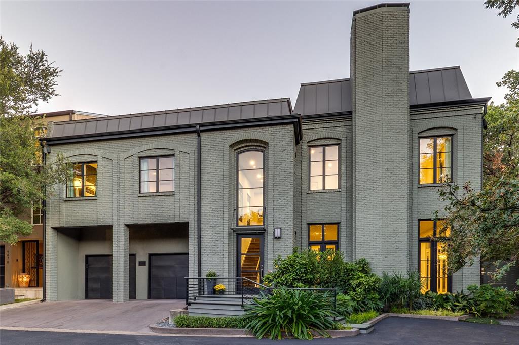 Nestled in the heart of Turtle Creek, this modern Provincial townhome is situated in one of Dallas's most desirable gated enclaves. Positioned directly on the banks of the creek, this sophisticated 2 story residence has been completely reimagined for 21st century living. Walk into a light-filled open floor plan with soft contemporary finishes, high ceilings, spacious room sizes and floor-to-ceiling windows. A functional chef’s kitchen features clean lines, Viking appliance package and center island opens to a lushly landscaped backyard. Upstairs, the generous primary suite is accompanied by a gas fireplace, beautifully appointed marble bathroom, separate his-her closets and elevator access. Outside, a handsome flagstone courtyard boasts an outdoor kitchen-dining area, peaceful water feature and mature landscaping surrounded by privacy wall. A distinctive blend of timeless architecture, serenity, and convenience - crafted for those who value refined living in a truly effortless setting.