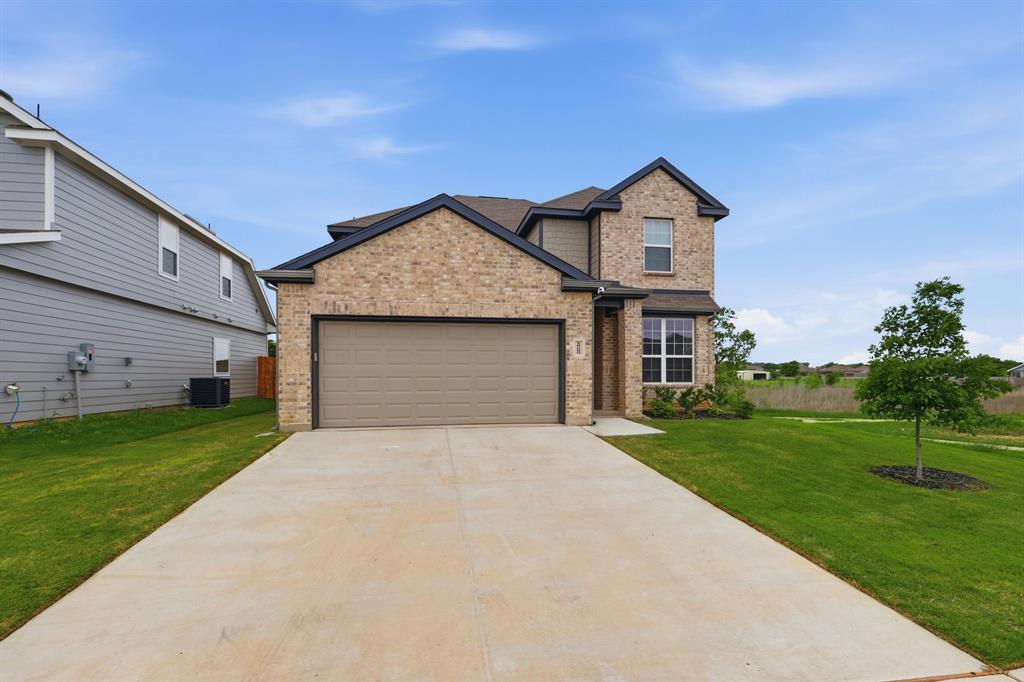 Welcome to this STUNNING 2025-BUILT HOME offering 3 bedrooms, 2.5 baths, and a flexible open-concept layout designed for modern living. Skip the wait of new construction, this home is loaded with upgrades and ready now! Step inside to LUXURY VINYL FLOORING, GRANITE COUNTERTOPS, and a spacious living area perfect for entertaining. The primary suite is conveniently located downstairs and features a LARGE WALK-IN CLOSET. A DEDICATED OFFICE provides the perfect work-from-home setup. Upstairs, enjoy a versatile loft ideal for a GAME ROOM, SECOND LIVING AREA, or READING NOOK. Situated on a PREMIUM CORNER LOT at the end of the street, this home offers added privacy with only one direct neighbor and no homes behind. The backyard offers a covered patio and weather-sealed fence. Additional features include a RADIANT BARRIER for ENERGY EFFICIENCY and a roof only one year old. Enjoy community amenities like scenic walking trails and a dog park, with close proximity to Benbrook Lake, Rocky Creek Park, and Bear Creek Campground. Convenient access to shopping, dining, and entertainment at The Shops at Clearfork, Shops at Chisholm Trail, and Hulen Mall, plus easy access to I-35 and just 30 minutes to the Fort Worth Stockyards. Located in the award-winning Crowley Independent School District.
