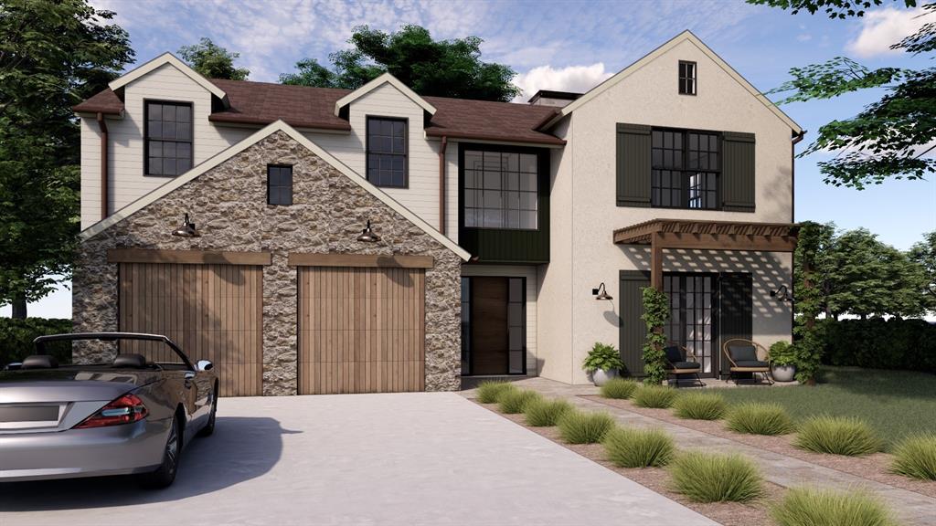 Stunning Coastal Ranch-style residence by Castro Residential, thoughtfully crafted with a blend of casual sophistication and modern livability. The striking façade pairs stucco and stone to create a warm, welcoming first impression, while the interior will showcase a refined palette of warm neutrals and understated elegance throughout.

Spanning just over 3,600 square feet, this well-designed home offers 4 bedrooms, 3.5 baths, a versatile flex room, and an oversized 2-car garage. The first floor features an open-concept layout, ideal for both everyday living and entertaining, along with a private guest bedroom and full bath.

Upstairs, you’ll find a spacious family room, a flexible bonus space perfect for a secondary office or gym, the primary suite, two additional bedrooms, and a conveniently located laundry room.

Step outside to a generous backyard retreat featuring an expansive patio and the added charm of a mature shade tree—perfect for relaxing or hosting gatherings.

Ideally located within walking distance to highly sought-after Lake Highlands Elementary, this home presents a rare opportunity to settle into one of Dallas’s most desirable neighborhoods.

Anticipated completion in Q3—don’t miss the chance to make this exceptional home yours.