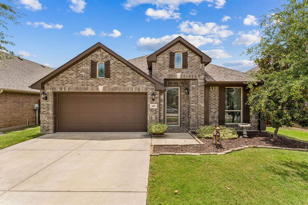 Located in the highly sought-after Watersbend North community and within walking distance of the elementary school, this beautifully appointed Bloomfield Homes Cypress model combines thoughtful design, quality finishes, and an exceptional lifestyle. Offering 4 bedrooms plus a dedicated home office, this home is ideal for today's flexible living, whether working remotely, entertaining, or simply enjoying everyday comfort. Situated in the acclaimed Northwest ISD, you'll also enjoy convenient access to shopping, dining, and major commuting routes. The open-concept floor plan is filled with natural light from expansive windows and showcases the craftsmanship Bloomfield Homes is known for. The well-appointed kitchen features a striking marble backsplash and flows seamlessly into the spacious living and dining areas, where a custom built-in sideboard adds both elegance and functionality. The private home office is enhanced by custom built-in bookshelves, providing abundant storage, display space, and an impressive backdrop for virtual meetings. The spacious primary suite offers a relaxing retreat with a charming window seat, while the thoughtfully designed primary closet features three levels of hanging space for exceptional organization. Additional cabinetry in the bathrooms and laundry room, along with a convenient drip-dry hanging rod, provides the practical storage today's buyers appreciate. Enjoy an active outdoor lifestyle with neighborhood amenities including a resort-style pool, splash pad, clubhouse, parks, playgrounds, scenic walking trails, & a dog park just moments away. Take an evening stroll to the nearby Trails of Fossil Creek or enjoy the convenience of being able to walk to the community pool, HOA park, and elementary school. Blending quality construction, custom upgrades, abundant storage, and outstanding community amenities, this move-in-ready home offers an exceptional opportunity in one of North Fort Worth's most desirable master-planned communities.