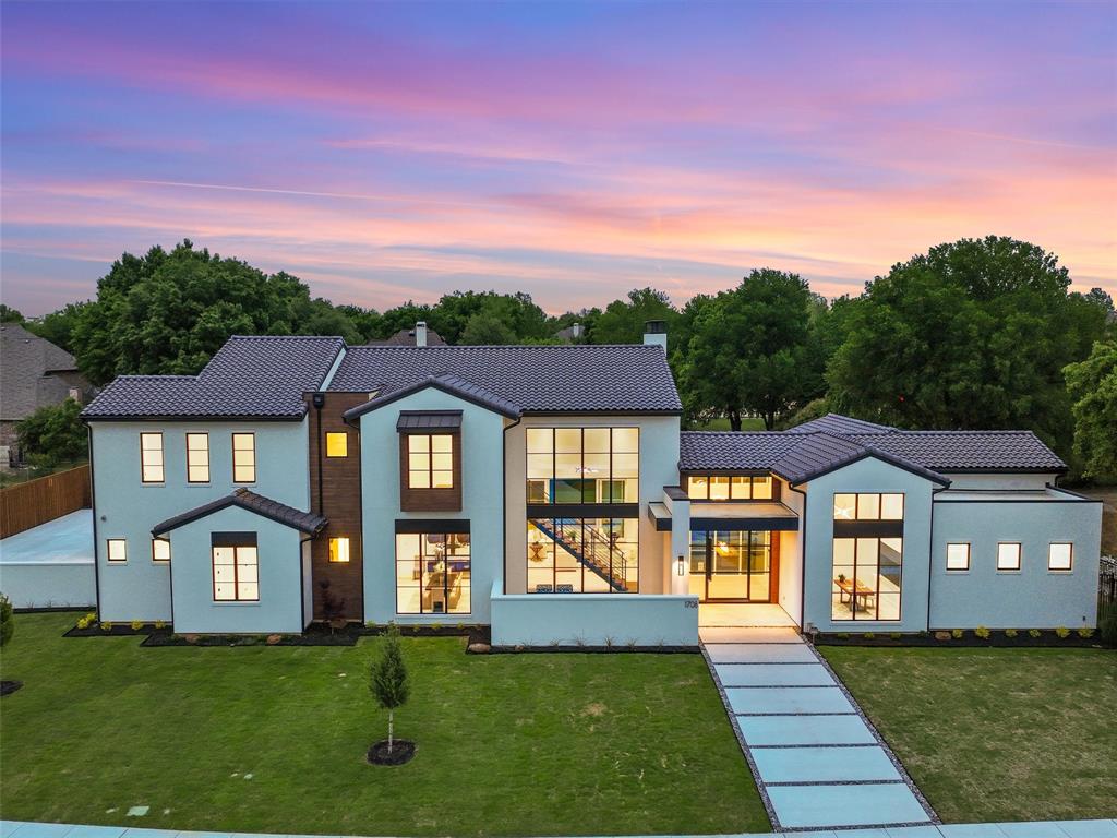 Stunning Brand New Southlake Modern home of your Dreams! Built by Calais & perfectly situated on a quiet cul-de-sac, this modern estate combines thoughtful design, bright&light ambience, large open spaces, soaring ceilings & high-end designer finishes for the ideal home. Enter to huge windows, a Stunning feature staircase & large Dining room w wine-butler area. Grand Family room has a soaring fireplace & huge sliding doors to the outdoors. Awesome Chef Kitchen with Wolf range, large island, tons of storage + beautiful Breakfast area. Full Prep Kitchen with ovens, dishwasher + wine fridge Primary Retreat beckons with gorgeous natural light, Spa Bath + 2 huge his-hers closets. Private Guest Suite, family Game-Media & Executive Study are down. Upstairs boasts 3 private Beds w en-suites, Game Room + Bonus for exercise, crafts, etc. Step outside to the sparking infinity pool with spa, outdoor kitchen with grill, 2 covered living areas, linear fire pit + huge grass yard for play. 5 car gar