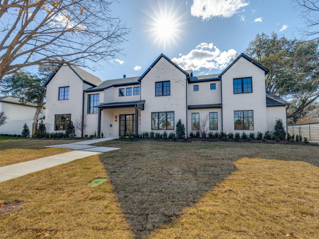 Welcome to refined, luxury living in one of Dallas' most sought-after neighborhoods.  The 5,927 square foot home is thoughtfully designed and built by Vafa Construction for style and function.  The interior spaces feature soaring ceilings, light-filled rooms and a family friendly layout.  The downstairs primary suite is an impressive retreat with a cathedral ceiling and a beautiful, serene bath.  The downstairs guest suite, additional downstairs bedroom (or formal study) & three additional bedrooms upstairs each have their own ensuite baths.  The upstairs area boasts a spacious gameroom and separate media room ready for movie nights.  White oak hardwood flooring, premium carpet, designer wallpaper and lighting are just a few of the finish selection highlights.  The home is perfectly situated on the lot to maintain existing, mature trees with lots of grassy space to enjoy the fresh Zoysia lawn.  Enjoy the outdoor living space with a built-in grill area as well as an outdoor firepit.  This home is move-in ready - don't miss this rare opportunity near Northaven Trail as well as many private schools!