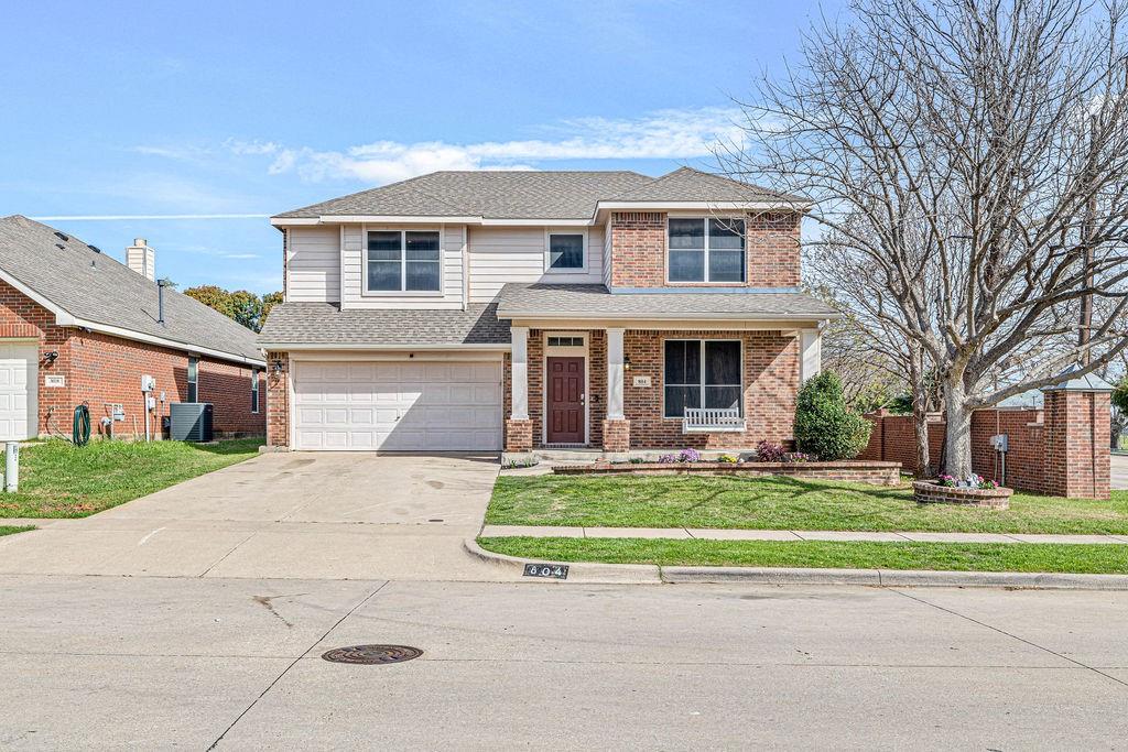 Welcome to this beautifully maintained and spacious two-story home in the highly desirable Westchester neighborhood of Grand Prairie, just minutes from the vibrant Epic Entertainment District. This 4-bedroom, 2.5-bath residence offers approximately 2,590 square feet of thoughtfully designed living space on an 8,965 sqft lot, perfect for both everyday living and entertaining. The main level features soaring ceilings, a formal dining room, and a dedicated home office. The inviting living area includes a cozy fireplace and flows seamlessly into a functional kitchen with an adjacent dining space, ideal for hosting family and friends. Large windows throughout fill the home with abundant natural light, creating a bright and welcoming atmosphere. The primary suite is conveniently located on the main floor and features an en suite bath with a separate shower, offering both comfort and privacy. Upstairs, you’ll find three additional bedrooms, a full bathroom, and a spacious open area that can serve as a second living space, playroom, or home office. The backyard provides plenty of room for outdoor enjoyment, whether entertaining, gardening, or planning future enhancements. An attached garage and mature landscaping further enhance the home’s appeal. Ideally located with easy access to SH-161, I-20, and Highway 360, this home offers a convenient commute to Dallas, Fort Worth, and DFW Airport, while still providing a peaceful community setting close to parks, dining, and entertainment.