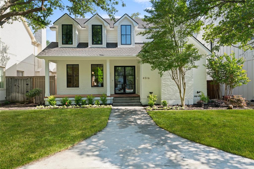 Discover over 3,700 square feet of thoughtfully reimagined living in one of University Park’s most coveted locations. This 5-bedroom, 4.5-bath home has been completely rebuilt from the studs, offering the feel of new construction with a classic, traditional exterior and timeless design throughout.
Located in HPISD and just a short distance to Bradfield Elementary and Highland Park Village, the home combines unmatched convenience with luxury living. Inside, you’ll find 10-foot ceilings, expansive light-filled spaces, and stunning finishes—white oak hardwood floors, a steel front door and windows, and a chef’s kitchen featuring custom cabinetry, Taj Mahal quartzite countertops, and Thor stainless steel appliances.
Essential systems have been fully replaced, including a new roof, gutters, spray foam insulation, sheetrock, AC units, tankless water heaters, breaker panel, fire alarm system, and sprinkler system—ensuring efficiency, safety, and peace of mind.
The spacious, light-filled layout is perfect for entertaining and family living, with a seamless flow between indoor and outdoor spaces. A statement making sliding steel door opens to a private backyard. With nearby access to a playground and track, it’s perfectly suited for active families.
Experience the perfect blend of luxury and location in this move-in ready masterpiece.