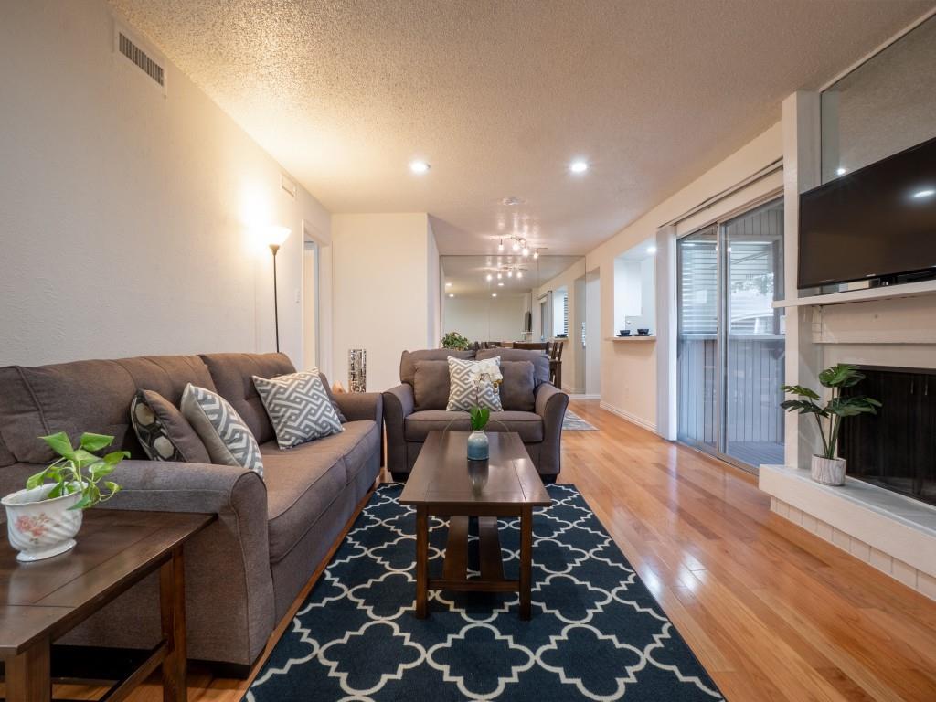 Located in a highly desirable area off Lovers Lane, this beautifully updated 2-bedroom, 2-bath condo offers the perfect blend of city convenience and quiet community living. Minutes from Greenville Avenue, SMU, Mockingbird Station, and some of Dallas’ best shopping and dining. Iconic attractions such as Reunion Tower, Dallas World Aquarium, Dallas Farmers Market, and UT Southwestern are just a 15-minute drive away.

Inside, this home features an open layout with wood flooring throughout—NO CARPET —and FRESH PAINT throughout. The living room with a cozy fireplace flows into the dining area, creating a comfortable and functional space for daily living. The modern kitchen features stainless steel appliances, a pantry for extra storage, and IN-UNIT LAUNDRY with Washer & Dryer included adds convenience. The primary bedroom offers an ENSUITE BATH, while both bedrooms feature spacious walk-in closets. Additional updates include an updated HVAC system. A private balcony extends your living space and invites relaxation, while assigned parking adds convenience and peace of mind. 

Residents enjoy community amenities including a pool and clubhouse. Don’t miss this opportunity to enjoy the best of Dallas living in a move-in-ready home.