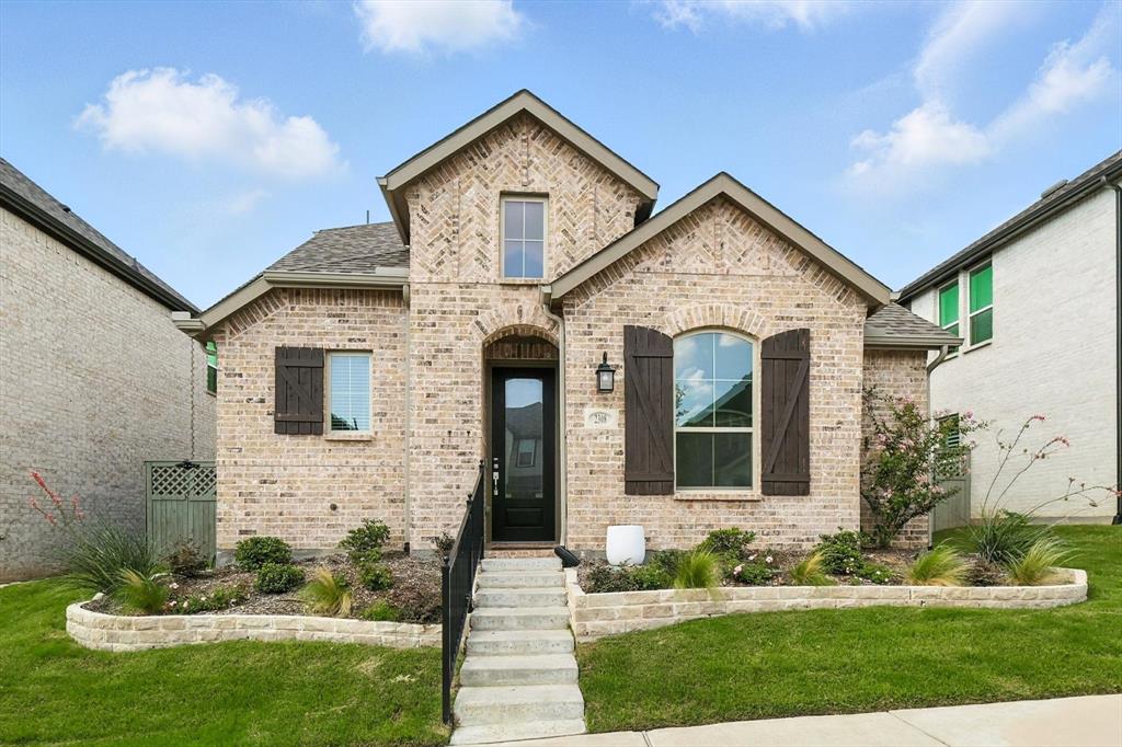Welcome to Pecan Square- a community featuring amenities such as Pickleball, Tennis, Basketball, Parks, Luxury Pools, a Community Center and so much more! Better than new, this home is ready for move in! Inviting open concept living spaces flow easily throughout this fantastic floor plan. Fresh Paint, vaulted ceilings, light and bright with plenty of windows in this ample, comfortable space. Kitchen upgrades include gorgeous quartz countertops, 42-inch white cabinets, stainless appliances and beautiful flooring. Main floor features a spacious Primary Bedroom with ensuite and TWO additional bedrooms on 1st floor.! Upstairs a separate living suite awaits, complete with a game or media room and a bedroom with full bath, perfect for guests  or multi-generational living. Relax on the extended patio and private backyard with plenty of room for play or outdoor entertaining! Pet friendly flooring and fenced yard. A truly beautiful home offering resort style amenities!