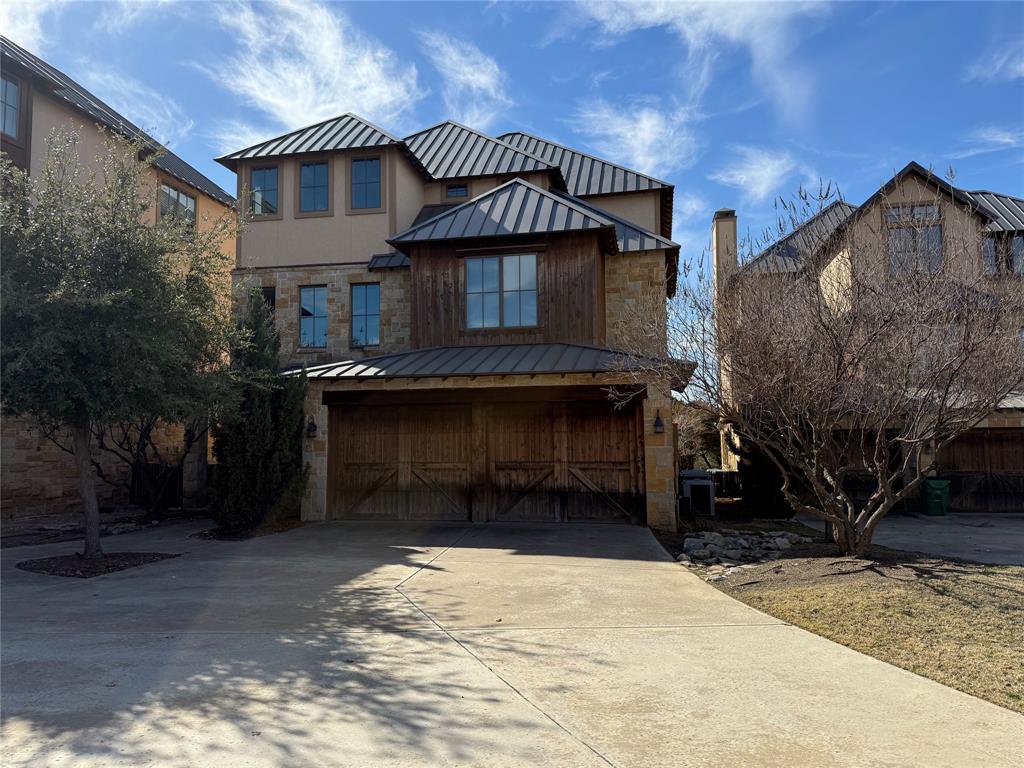 One of the finer finished out homes on Century Oak. Designed for the picky buyer. Pay attention to the details. Three story design. Every level has its own uniqueness. The ground floor family gathering room with nice dated wooden bar. Lots of windows to allow the lake life in. As you exit the ground floor to the back covered patio with nice outdoor seating & kitchen area overlooking your private pool & hot tub. Fenced in yard allows you to let your animals roam around freely. Also on the ground floor is a large bunk room with and accommodating bathroom. Two large Bedrooms each having their own private bathrooms. The second floor has your massive master suite. Complete with see thru fireplace, large walk-in closet and a super nice master bathroom.  The third floor shows you why you bought at Possum Kingdom Lake. The view is incredible. You have a long covered outdoor balcony. Sit and take in the stress free life. The main living area, dining room and kitchen are located up here as well. The modern open concept allows for everyone to a part of the family group. Nice functioning kitchen, plenty of cabinet space and pantry space. The living area has a wonderful fireplace with a nice stone hearth. The elevator makes carrying groceries or luggage a piece of cake. Each level has a nice sitting area at the staircase area. The Harbor is one of PK's finest subdivision. It is located just before the peninsula and is close to all of PK's commercial establishments. The Harbor has two pools, sports courts, spa, playground, putting green (don't bet against me) and a nice Sunday Chapel for the family to attend. The Harbor is family first and family friendly. Lake time and lake memories that will last a lifetime. Kids that grow up at the lake are your better adults in life. The furnishings may be purchased separately.