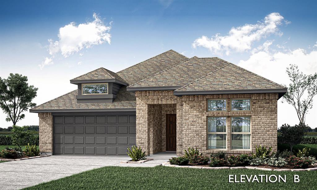 Brand New! Never Lived In! This Jasmine by Bloomfield Homes offers 3 bedrooms, 2 bathrooms, and study. Situated in the desirable El Dorado community, this beautifully designed one-story home showcases an open-concept layout with stylish upgrades throughout, featuring a spacious family room anchored by a striking corner wood-burning fireplace with stone to the mantel, creating a warm and inviting focal point for both everyday living and entertaining; the Deluxe Kitchen is centered around a large oversized island perfect for gatherings, complemented by upgraded quartz countertops, upgraded cabinetry, and ample storage, all flowing seamlessly into the main living areas, while the private study with glass French doors provides a quiet and functional work-from-home space; laminate flooring extends through the main areas of the home, paired with thoughtful features including blinds throughout, multiple storage closets, and a large mud room with a built-in bench and hooks for added organization, with a spacious primary suite and well-sized secondary bedrooms offering comfort and flexibility; inviting outdoor living includes both a covered front porch and covered back patio, all enhanced by strong curb appeal featuring a stunning brick exterior, gutters, an impressive 8' front door, and a desirable interior lot, plus the added benefit of a 3-car garage for extra storage and functionality. Visit Bloomfield Homes today at El Dorado to tour this gorgeous Jasmine.