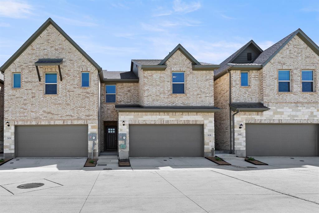 MLS# 21201145 - Built by Impression Homes - Ready Now! ~ Discover this stunning 3 bedroom, 2.5 bathroom townhouse in the desirable Sereno Oaks at Buckner Terrace. Completed in 2025, this modern home offers an open floorplan that seamlessly connects the living and dining areas, perfect for entertaining. The well-appointed kitchen features a spacious island and pantry, while the primary bedroom provide ample space and walk-in closet for your convenience.  The property boasts elegant finishes, including ceramic tile and plush carpeting. With a two-car garage and located within the esteemed Dallas ISD, including Frank Guzick Elementary and Skyline High School, this townhouse is a perfect blend of style and functionality. Don't miss your chance to own this exceptional home!