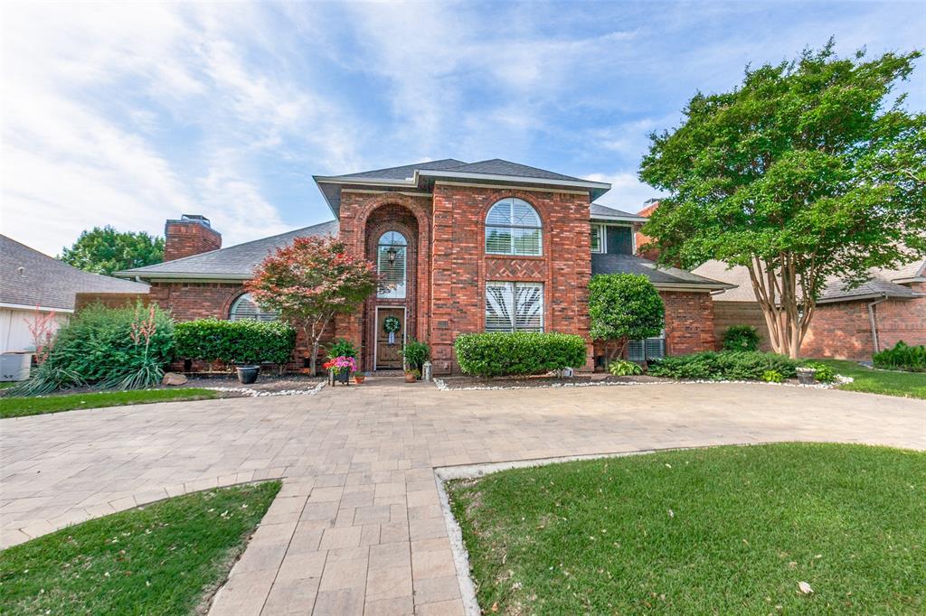 Tucked into Parkway Estates and zoned to highly sought-after Plano Independent School District, this thoughtfully upgraded home blends comfort, functionality, and standout entertaining spaces. The primary suite is conveniently located downstairs, creating a private retreat with its own fireplace and a fully renovated spa-like bathroom with modern finishes. The layout offers both a formal dining room and an informal dining area, perfect for hosting or everyday living. Enjoy two spacious family rooms, including one with a built-in bar ideal for entertaining. Upstairs, the secondary bedrooms provide separation and privacy from the main living areas. The kitchen has been tastefully updated with stone countertops, a new sink, new dishwasher, and a professional-grade gas stove, offering both style and functionality. Step outside to a true backyard retreat featuring a recently renovated pool and a newly constructed covered patio complete with Bluetooth speakers and four TVs housed in a custom cedar cabinet that will remain with the home. The backyard is fully enclosed with a 10-foot privacy fence and secured by an electronic rolling gate. Additional highlights include a two-car garage, a unique under-stair pet space, updated bathrooms throughout, and fully paid-off solar panels delivering impressive energy savings, with average electric bills under $50 per month over the past year. A full list of upgrades and improvements is available upon request. This home offers the perfect combination of thoughtful upgrades, flexible living space, and exceptional indoor-outdoor living.