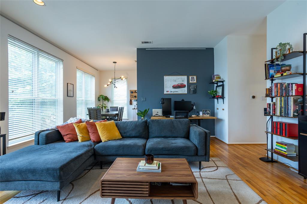 Located in the heart of Oak Lawn near the Katy Trail, Uptown, and some of Dallas’ best dining, shopping, and entertainment, this bright and inviting condo offers the perfect blend of location and lifestyle. Situated in a boutique eight-unit gated community,and secured by a gated perimeter fence. Unit #8 includes 1 assigned covered parking space at the rear. This spacious one-bedroom floor plan is the largest in the complex and features abundant natural light, wood flooring throughout the living areas, neutral finishes, and an open, airy feel.
The kitchen has been updated and opens to the comfortable living space featuring a recently enhanced fireplace. Additional improvements include a new front door, Nest thermostat, smart light switches, and newer washer, dryer, and refrigerator, all included with the sale. The bedroom offers a quiet retreat with neutral carpet and an adjacent updated bath.
Enjoy the privacy of a second-floor location with no neighbors above, plus one covered rear parking space within the gated complex. Easy access to US-75, the Dallas North Tollway, Uptown, Downtown, and Turtle Creek makes this an ideal lock-and-leave home, investment opportunity, or urban retreat in one of Dallas’ most walkable neighborhoods.UP TO 1% LENDER CREDIT available for conventional,VA loans, which can be used to provide a 12-month introductory interest rate 1% BELOW market when using the preferred lender.