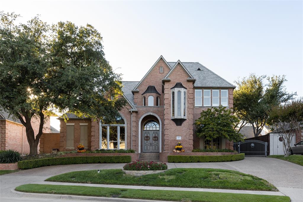 One of a kind Robert Balkman exceptional Custom estate home offering 6 bedroom suites, 7 baths, a home office, plus a Mom's office & piano room or entertaining space, living rooms with huge graceful fireplaces, home theater, game room, dry bar, 4 car garage, resort style pool with complete yard privacy. Attached pool guest house with a front & side door entrance, living room, kitchen, washer & dryer, spacious bedroom, ensuite bath in sought after West Plano guard-gated Cliffs of Glen Eagles! Viking ovens, quartz counters, stainless built-in fridge, all stainless appliances in main house. Large open kitchen with butlers pantry to dining, 2 pantry's, flowing open to beautiful dining room with fireplace. Beautiful & private backyard with courtyard area, pool, removable pool gate. Owners retreat with huge bedroom, seating area, spa bath, delightfully large walk-in closet with his&hers vanities, large soak tub & glass enclosed shower. Four car epoxy garage. Front & side gated long driveway.