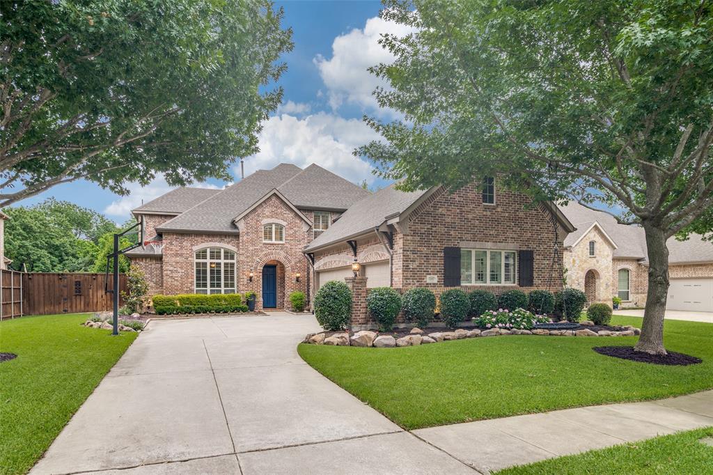 Boasting beautiful curb appeal, this magnificent two-story residence offers 4 bedrooms, 3.5 bathrooms, and a dedicated home office. Rich, hand-scraped wood floors flow throughout the majority of the main level, including the master bedroom. The kitchen is equipped with a gas cooktop, double ovens, a walk-in pantry, and an abundance of cabinet storage. The upstairs features three spacious bedrooms, two full bathrooms, a loft, and a media room perfect for movie nights. Step outside into your own backyard paradise, complete with a sparkling pool and an outdoor living area. Nestled on a premium lot with ultimate privacy and no rear neighbors, the property backs directly to a scenic, HOA-managed greenbelt with creek access, providing an additional recreational area right outside your back gate. Residents can also enjoy a scenic walk around the neighborhood's stocked catch-and-release pond - offering outdoor fun for all ages!
