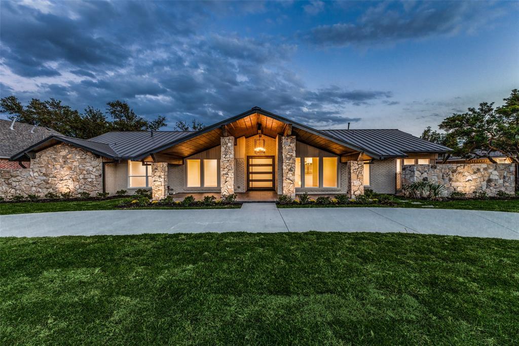Architecturally redesigned Mid Century Modern residence in coveted Preston Hollow offers a striking blend of elegance yet comfortable entertaining and living spaces.  Spectacular property was redesigned and rebuilt throughout 2024 with meticulous attention to every detail. Impressive one level residence seamlessly blends clean lines and open spaces with contemporary luxuries. The home was taken to the studs and rebuilt maintaining the residence's mid-century modern integrity while melding 2025 floorplan, finishes, and technology. Walking through the 8-foot pivot front door you immediately notice walls have been thoughtfully removed to create an airy interconnected flow between living areas. The home showcases a spectacular designer kitchen with top-of-the-line appliances and multiple workstations opening to three large living areas. Reimagined property showcases white oak floors throughout, high ceilings, designer lighting, contemporary finishes, and walls of glass overlooking pool, fountains and green spaces. Sprawling residence provides a luxurious owner retreat featuring a wine and coffee bar, spa like bath and large walk-in closet overlooking pool, and fountains. Home boasts 4 bedrooms each with ensuite baths showcasing contemporary tile work, and ample walk-in closets. An additional office provides a dedicated workspace with its own private entry and courtyard. Total renovations costing in excess of $750,000 provide new plumbing, new electrical, new high efficiency heating and air conditioning, high ceilings, walls of glass, white oak flooring throughout, new sheetrock with museum quality smooth finish, new ductwork, remodeled pool and entertaining area ,8-foot pivot front entry door, metal stand and seam roof, new insulation, Generac generator, new circular driveway, workshop etc. See Transaction Desk for detailed list of renovations.Buyer or Buyer Agent to verify schools, measurements and all information within. Seller is licensed Real Estate Broker in Texas.