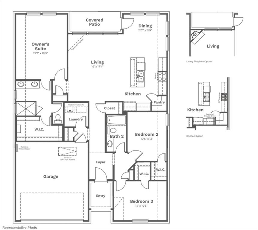 MLS# 21254132 - Built by Taft Homes - Aug 2026 completion! ~ Experience contemporary luxury in this upcoming single-family residence, offering 1,629 square feet of thoughtfully designed living space perfectly tailored for a modern lifestyle. Anticipated completion in August 2026, this home features three spacious primary bedrooms, two full bathrooms, and high-end finishes throughout.  Step inside to discover an open floor plan highlighted by vaulted ceilings and an abundance of natural light, creating an inviting atmosphere. The gourmet kitchen, complete with granite countertops, an island, and an eat-in area, flows seamlessly into the expansive living area—ideal for gatherings and entertainment.  Retreat to the generously sized private quarters where walk-in closets provide ample storage. Enjoy the ease of a dedicated pantry, smart home technology, and energy-efficient systems including electric heating and cooling features designed to enhance comfort throughout the seasons.  Outside, a covered patio complements a private oversized yard, perfect for leisurely evenings or weekend barbecues. Positioned within the Crowley ISD area, this home offers convenience to quality schools and community amenities.  Schedule your private tour today and explore the potential of this exceptional property, waiting to be transformed into your dream haven.