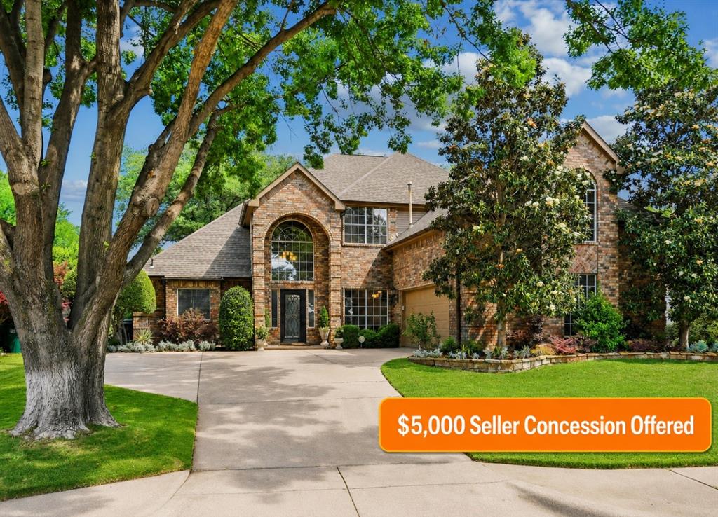 Golf course living in Keller ISD just became even more attractive OFFERING A $5000 SELLER CONCESSION available toward buyer closing costs, interest rate buy down, or other allowable expenses.

Nestled in front of the the 14th hole in Stoneglen at Fossil Creek, this beautifully updated 4-bedroom, 2.5-bath home offers 3,288 square feet of thoughtfully designed living space with multiple living and dining areas, flexible upstairs spaces, and exceptional outdoor entertaining.

Inside, you'll find rich wood flooring, abundant natural light, two fireplaces, crown molding, and a chef-inspired kitchen featuring granite countertops, double ovens, an oversized island, extensive cabinetry, and a spacious breakfast area. The first-floor primary suite serves as a private retreat with a spa-inspired bath, soaking tub, separate shower, dual vanities, and generous walk-in closet space.

Step outside to your own backyard oasis featuring a covered patio, outdoor fireplace, built-in grill, outdoor kitchen, professional landscaping, and a greenhouse, all overlooking the golf course setting.

Conveniently located near shopping, dining, major highways, and the Alliance corridor, this home combines location, lifestyle, and flexibility in one exceptional opportunity. - Schedule your private showing today and bring your offer.