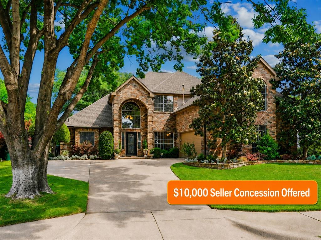 FIREWORKS are not the only thing worth seeing this weekend. MARKET ADJUSTMENT and INCREASED SELLER CONCESSION. This KELLER ISD listing just became even more attractive. 

For this weekend only, the seller is offering a **$10,000 seller concession** that may be used toward buyer closing costs, an interest rate buy down, or other allowable expenses.

Located in Stoneglen at Fossil Creek near the 14th hole, this beautifully updated 4-bedroom, 2.5-bath home offers 3,288 square feet of flexible living space designed for comfort, entertaining, and everyday convenience.

From the moment you step inside, you are welcomed by rich wood flooring, abundant natural light, crown molding, two fireplaces, multiple living and dining areas, and a layout that gives everyone room to spread out. The chef-inspired kitchen features granite countertops, double ovens, an oversized island, extensive cabinetry, and a spacious breakfast area that opens beautifully into the heart of the home.

The first-floor primary suite offers a private retreat with a spa-inspired bath, soaking tub, separate shower, dual vanities, and generous walk-in closet space. Upstairs, flexible living areas provide options for a game room, media space, home office, workout area, or additional lounge space.

Step outside and experience one of the home’s most memorable features: a backyard built for year-round enjoyment. The covered patio, outdoor fireplace, built-in grill, outdoor kitchen, professional landscaping, and greenhouse create a true outdoor oasis overlooking the golf course setting.

Conveniently located near shopping, dining, major highways, and the Alliance corridor, this home combines lifestyle, location, space, and value in one exceptional opportunity.

**This $10,000 seller concession is available this weekend only. Schedule your private showing today and bring your offer.**