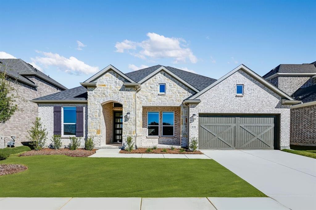 What’s Special: No Rear Neighbors - 3-Car Tandem Garage - High Ceilings.

New Construction - Ready Now! Built by Taylor Morrison, America's Most Trusted Homebuilder. Welcome to The Pewter at 331 Trillium Street in South Oak 60s offers spacious, one-story living with smart design touches throughout. Just off the foyer, a versatile flex room leads into an open-concept layout where the gourmet kitchen overlooks the dining area and gathering room. With three bedrooms, including a relaxing primary suite, and 2.5 baths, there’s plenty of room to unwind. The 3-car tandem garage provides extra space for storage or hobbies, while the covered outdoor living area is perfect for entertaining. Life at the lake comes easy in this upscale community, where tree-lined streets, resort-style amenities, and peaceful walking paths set the tone. Enjoy mornings by the catch-and-release pond and afternoons at the clubhouse, complete with fitness spaces, a pool, lounge areas, and more. A new elementary school opens nearby in fall 2025. Additional Highlights Include: Study, Drop-in Tub at Primary Bath, Extended Primary Suite, Gourmet Kitchen, and Fourth Full Bed and Bath Combo. Interior photos are for Representative Purposes Only.