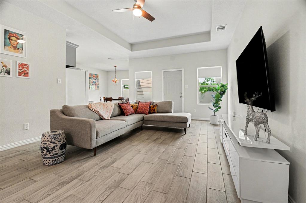 Welcome to 8903 Eden Valley Ln, a newer construction home offering modern comfort and functionality in a growing area of
Dallas. Built in 2022, this 3-bedroom, 2-bath residence features approximately 1,400–1,500 square feet of thoughtfully
designed living space with an open-concept layout ideal for everyday living and entertaining. The kitchen flows seamlessly
into the main living and dining areas, complete with tile flooring, modern fixtures, and updated appliances. The primary suite
offers a private retreat with a full bath, while two additional bedrooms provide flexibility for guests, family, or a home office.
Situated on a spacious lot of nearly 8,700+ square feet, the property offers plenty of outdoor space
and includes a 2-car garage for added convenience. Seller is also willing to include fridge washer and dryer!